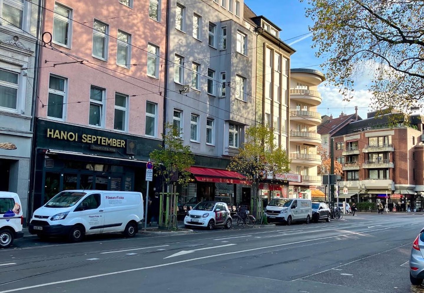 Die Nordstraße in Düsseldorf Pempelfort.