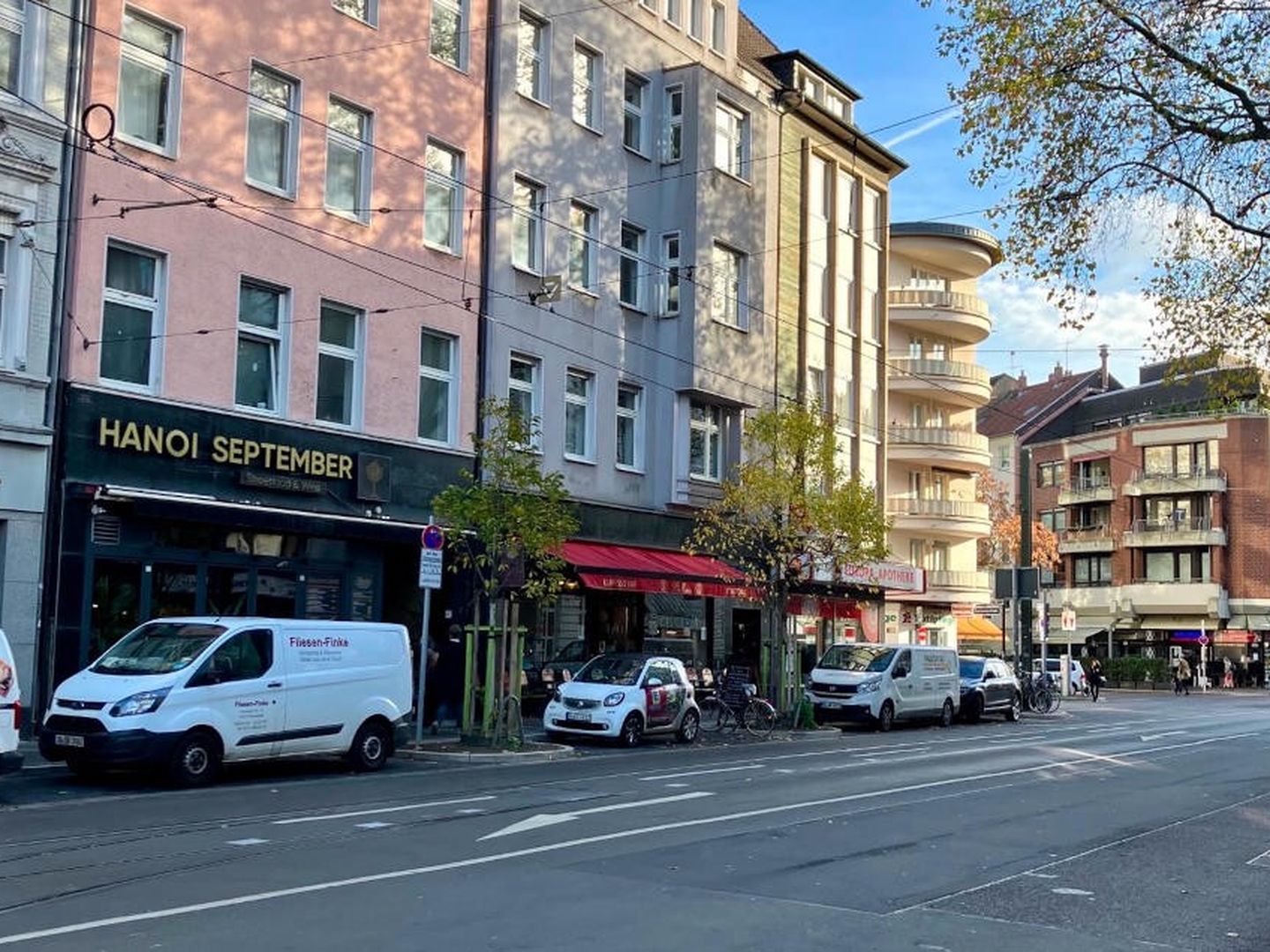 Die Nordstraße in Düsseldorf Pempelfort.