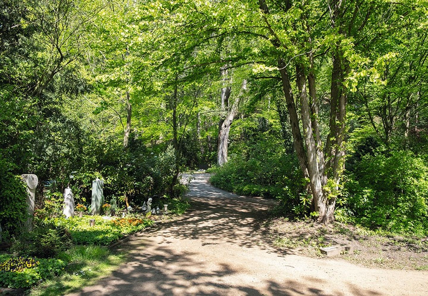 Ein Bild des Waldfriedhofs Gerresheim