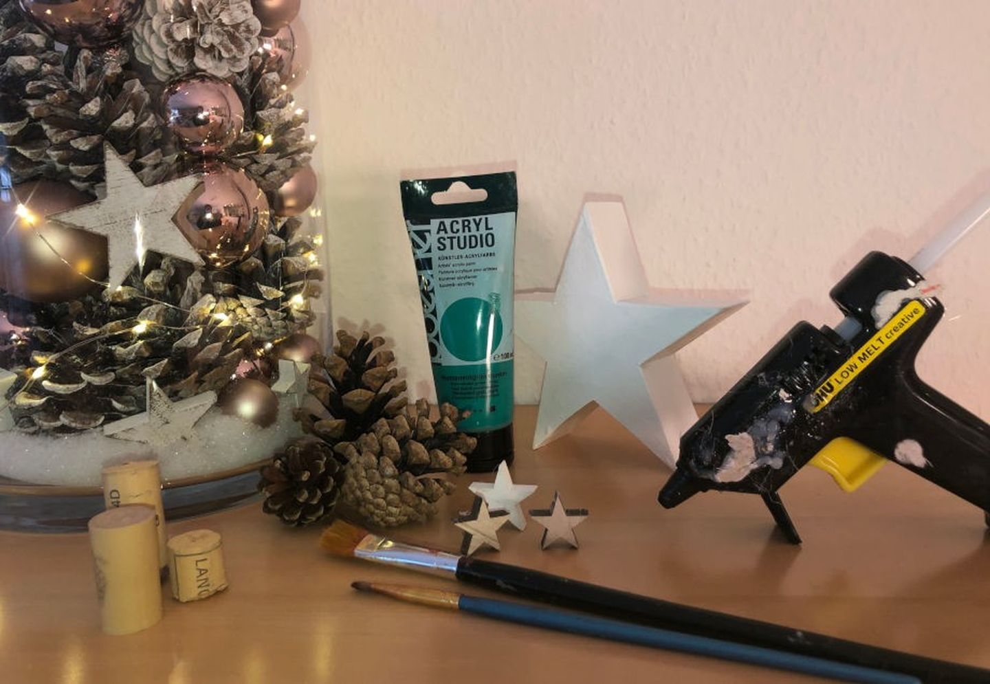 Material für die Weihnachtsbäume