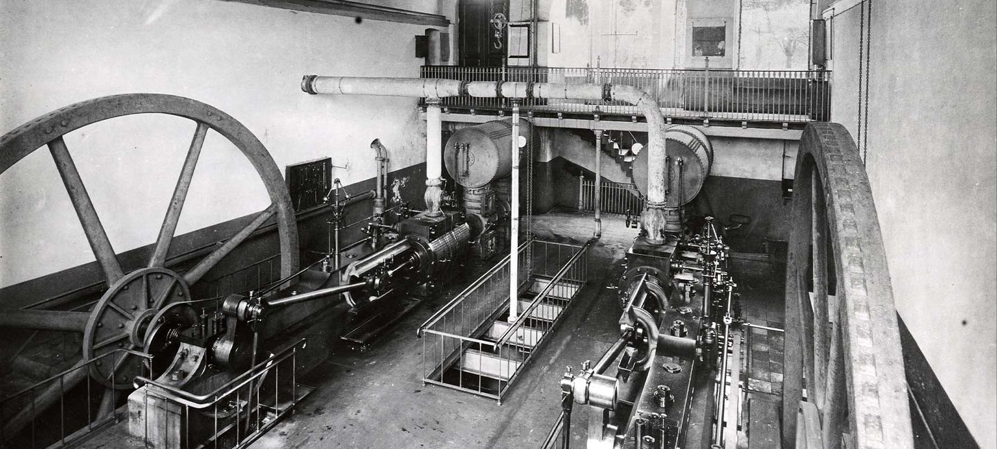 Ein Pumpwerk im Wasserwerk Flehe