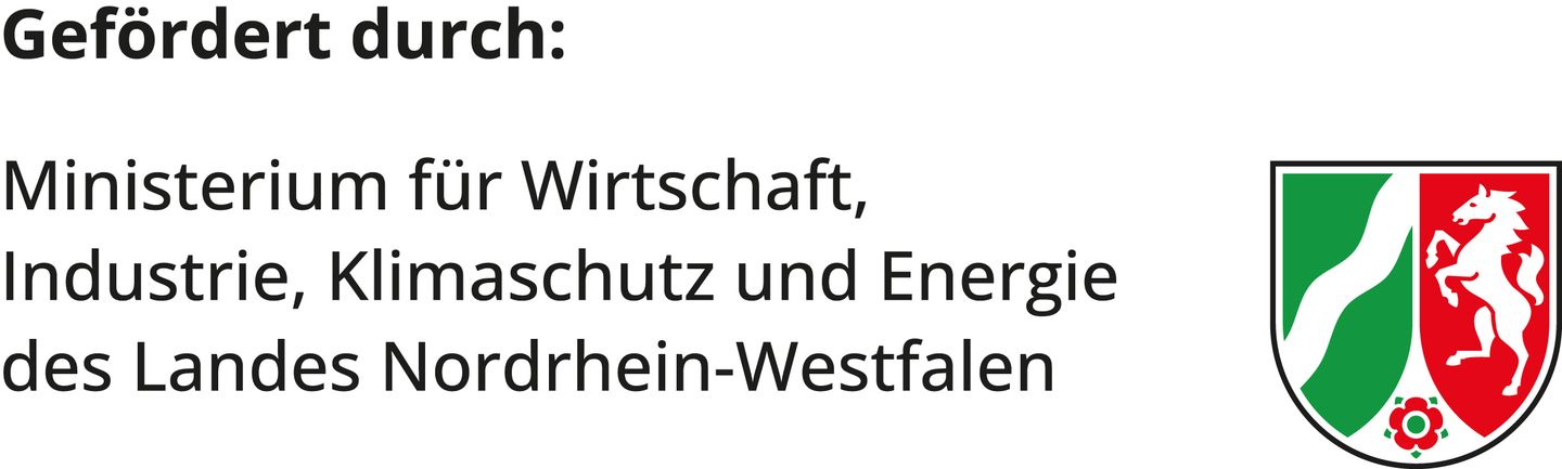Gefördert durch Ministerium für Wirtschaft, Industrie, Klimaschutz und Energie des Landes Nordrhein-Westfalen