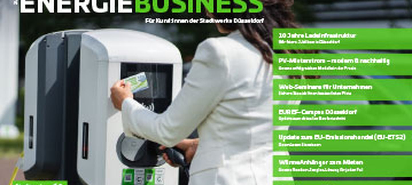 Cover der EnergieBusiness der Stadtwerke Düsseldorf (Ausgabe 2 / 2025)