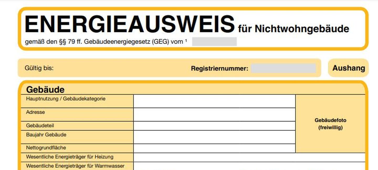 Beispiel für einen Verbrauchsausweis