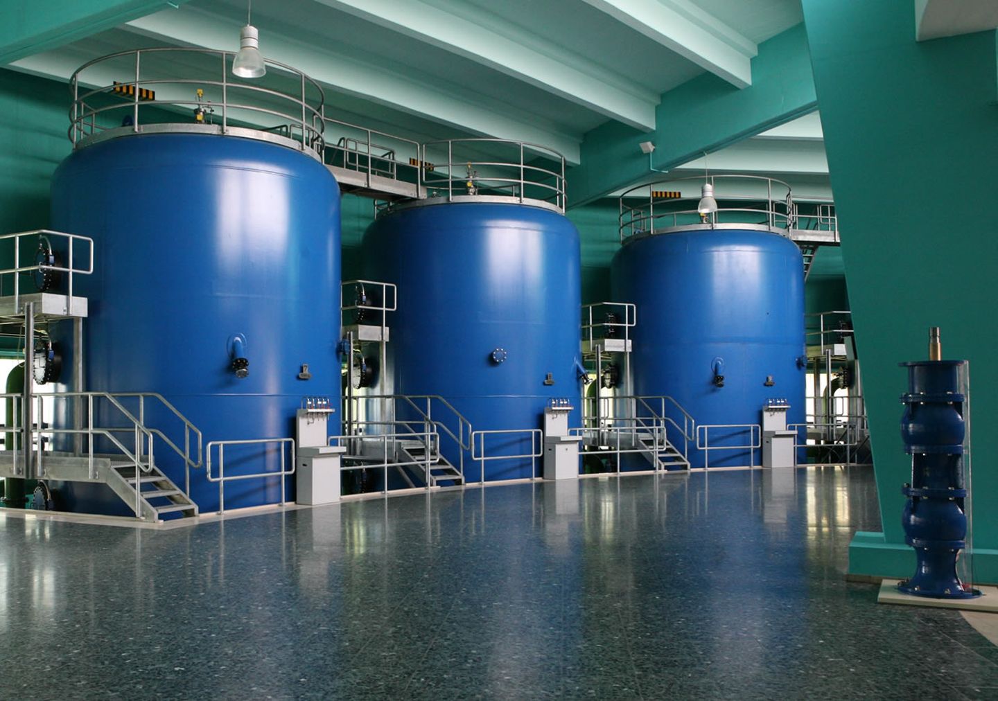 Filterhalle im Wasserwerk Am Staad